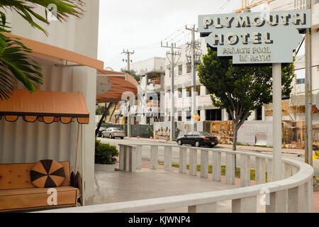 Il Plymouth Hotel, Miami, Stati Uniti d'America. Foto Stock