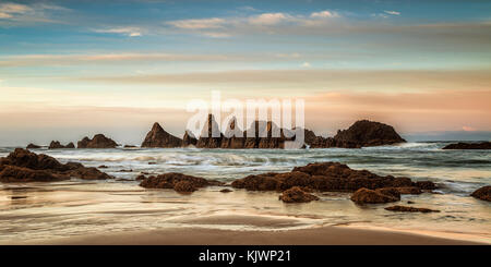 Seal rock oregon poco dopo l'alba Foto Stock