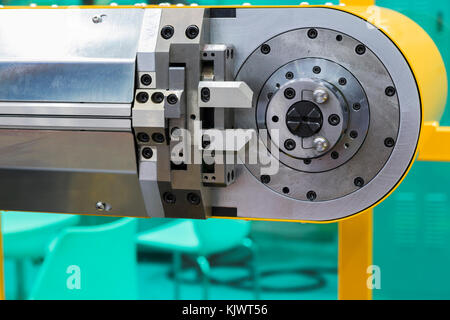 Filo cnc macchina piegatrice ; close up Foto Stock