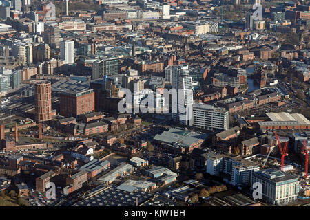 Vista aerea di Bridgewater Luogo & Leeds City Centre, Regno Unito Foto Stock