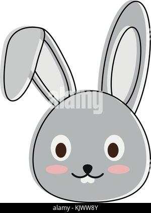 Carino bunny cartoon Illustrazione Vettoriale