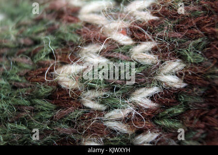 Naturale di tessuto di lana, dettaglio Foto Stock