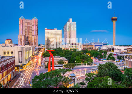 San Antonio, Texas, Stati Uniti d'America skyline. Foto Stock