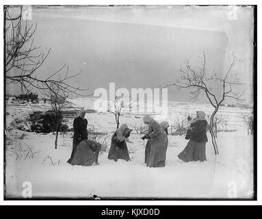 Neve in Gerusalemme, 1921 Foto Stock