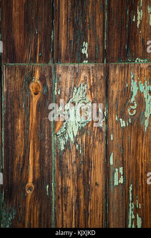 La texture del vecchio woden porta ad una fattoria abbandonata casa in tankwa karoo del sud africa Foto Stock