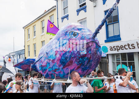Inghilterra, Cornwall, Penzance, Festival di Golowan Parade Foto Stock