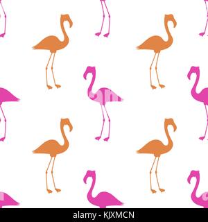 Il fenicottero rosa modello senza giunture Illustrazione Vettoriale