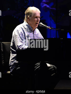 HOLLYWOOD FL - SETTEMBRE 14: Brian Wilson suona all'Hard Rock Live tenuto al Seminole Hard Rock Hotel & Casino il 14 Settembre 2016 a Hollywood, Florida, gente: Brian Wilson T. Foto Stock