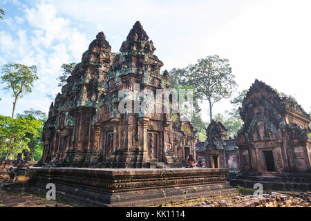 Antico tempio Koh Ker,Cambogia Foto Stock