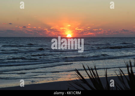 Sunrise a New Smyrna Beach Florida Foto Stock