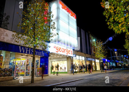 L'entrata Fishergate al Centro commerciale St George's a Preston Foto Stock