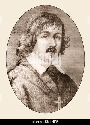 Jean François Paul de Gondi, il cardinale de Retz, 1613-1679, un prelato francese Foto Stock