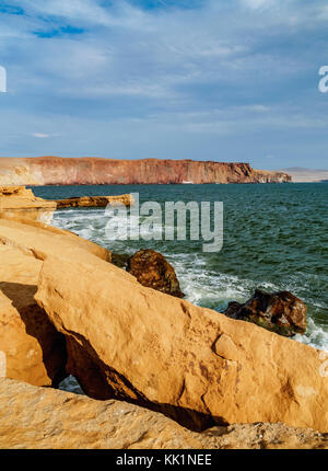 Costa di paracas riserva nazionale, regione di ica, Perù Foto Stock