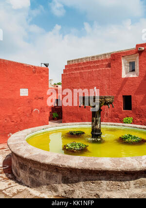 Zocodober Square, il Monastero di Santa Catalina, Arequipa, Perù Foto Stock