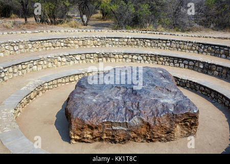Hoba meteorite vicino Grootfontein, Namibia, Africa Foto Stock