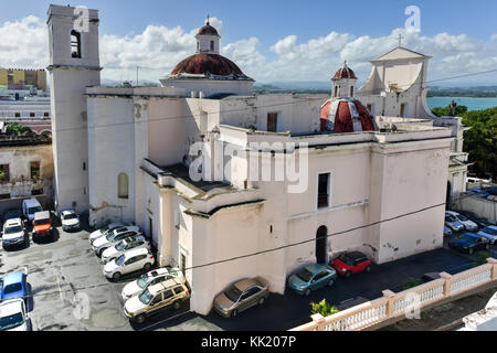 Cattedrale di San Juan Bautista è una cattedrale cattolica romana nella vecchia San Juan, Puerto Rico. Questa chiesa è costruita nel 1521 ed è la chiesa più antica di th Foto Stock