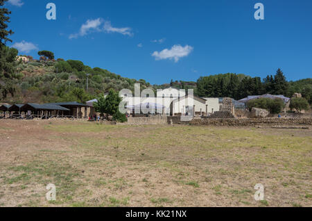 Rovine della Villa Romana del Casale, Sicilia, Italia Foto Stock