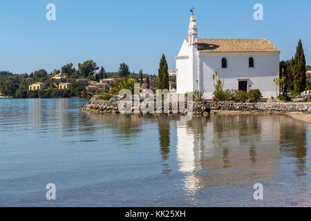 Monastero sull'isola di Corfu, Grecia Foto Stock