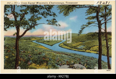 103 vista dalla montagna del segnale, Chattanooga, Tennessee (88281) Foto Stock