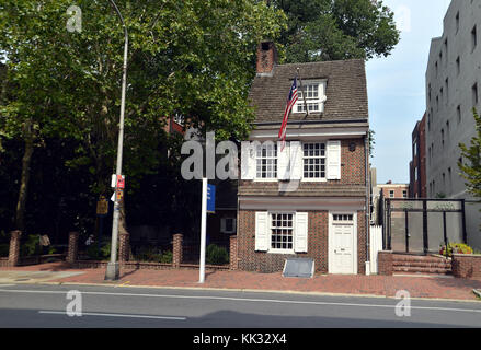 Stati Uniti d'America, Pennsylvania, Philadelphia, Betsy Ross House la Betsy Ross House è un punto di riferimento in Philadelphia pretendesse di essere il luogo dove la sarta e Foto Stock