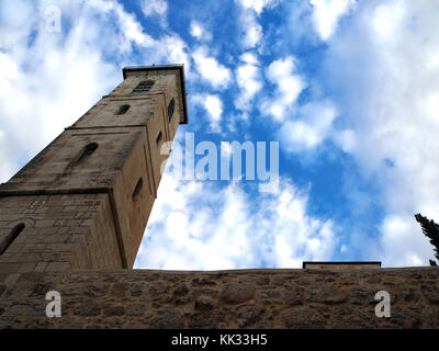 Torre della chiesa di Gerusalemme Foto Stock