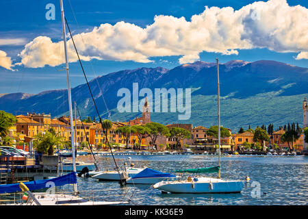 Toscolarno Maderno villaggio sul lago di Garda, la regione Lombardia di Italia Foto Stock