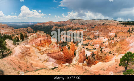 Panorama del parco nazionale di Bryce Canyon Foto Stock