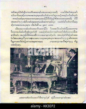 Biografia di Sua Maestà il Re Sisavang Phoulivong royal doganali parte VI Foto Stock