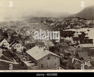 Nordnes sett fra Fredriksberg, Hordaland Riksantikvaren T248 01 0564 Foto Stock