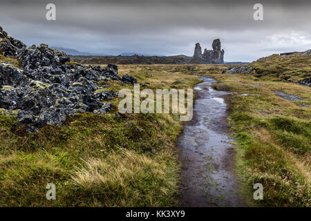 Penisola SNAEFELLNESS - Londrangar Foto Stock