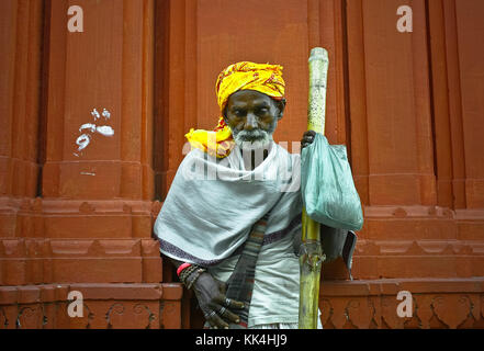 Varanasi (Benares) dove le persone vengono a morire indian sintesi - 07/09/2010 - India / benares - sadhu di Benares in India - sylvain leser / le pictorium Foto Stock