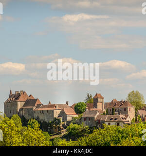 Loubressac la maggior parte dei villaggi pittorica di francia partita regione Foto Stock