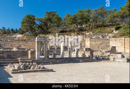 Antica città di kamiros, Rodi, Grecia Foto Stock