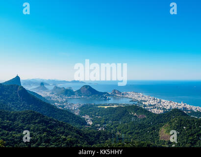 Paesaggio visto da Tijuca Forest National Park, rio de janeiro, Brasile Foto Stock