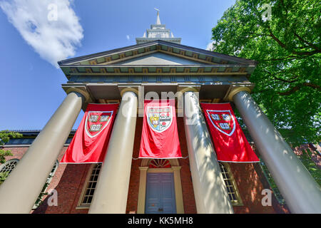 La chiesa commemorativa presso la Harvard University campus di Cambridge, in Massachusetts Foto Stock