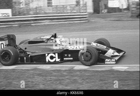 Yvan Muller con la sua Reynard 91D Cosworth, British Formula due 1992 Foto Stock