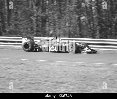 Yvan Muller con la sua Reynard 91D Cosworth, British Formula due 1992 Foto Stock