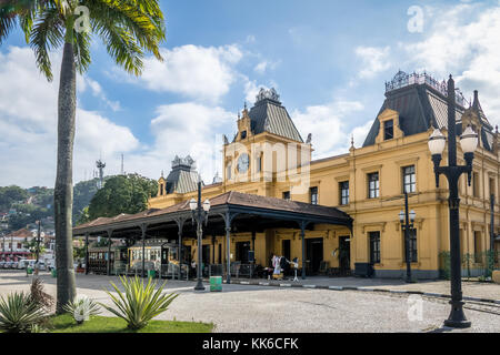 Valongo vecchia stazione ferroviaria - Santos, sao paulo, Brasile Foto Stock