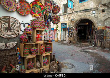 Negozi a Essaouira, maroc Foto Stock