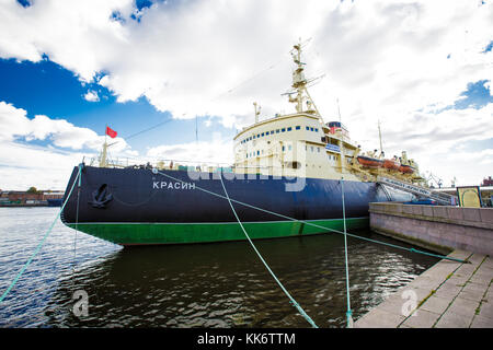 Icebreaker krasin San Pietroburgo sul fiume Neva, ora è un museo. 24.09.2016 la Russia Foto Stock