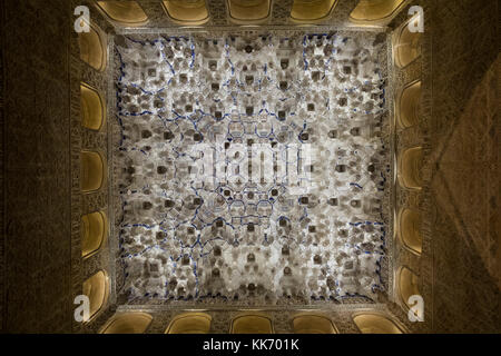 Granada, Spagna. Ottobre, 2017. L'Alhambra visto dall'interno. ABEL F. ROS/Alamy Foto Stock