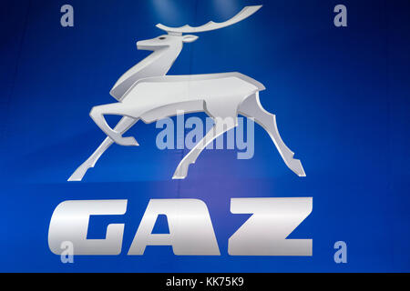 Dettaglio della società Gaz a Belgrado in Serbia. GAZ è un russo costruttore automobilistico fondata nel 1932. Foto Stock