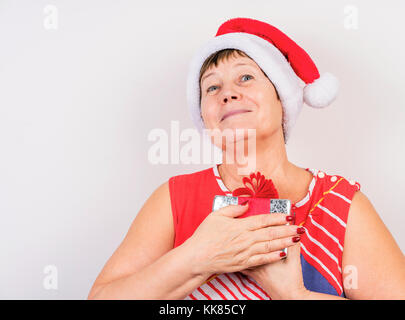 Nonna regalo di natale Foto Stock