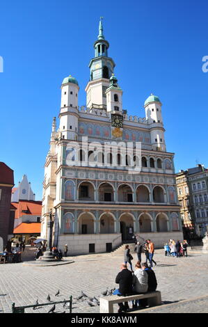 Poznan, Polonia, 2016 Town Hall Foto Stock