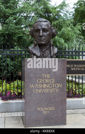 Busto di George Washington, da Avard Fairbanks in Washington DC, Stati Uniti. Foto Stock