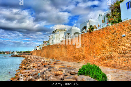 Medina di Hammamet sulla costa mediterranea in Tunisia Foto Stock