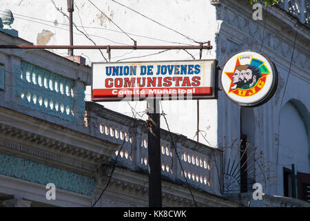 Union de Jovens Comunistas, Giovani Comunisti unione, Cienfuegos, Cuba Foto Stock