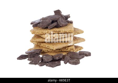 Cioccolato e crackers Foto Stock