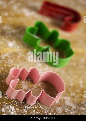 Immagine ravvicinata di cookie cutter Foto Stock