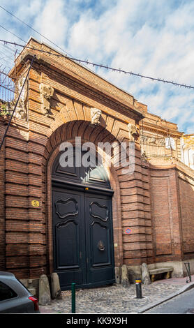 Hôtel particulier, townhouse mansion, XVIII secolo, ora consolato belga, rue Vélane, Toulouse, Haute-Garonne, Occitanie, Francia Foto Stock